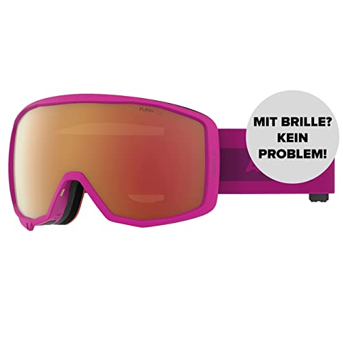 ATOMIC COUNT JR SPHERICAL Skibrille für Kinder - Pink - Komfortabler Live Fit Rahmen - Klare Sicht & besserer Blendschutz - Over The Glasses-kompatibel für Brillenträger von ATOMIC