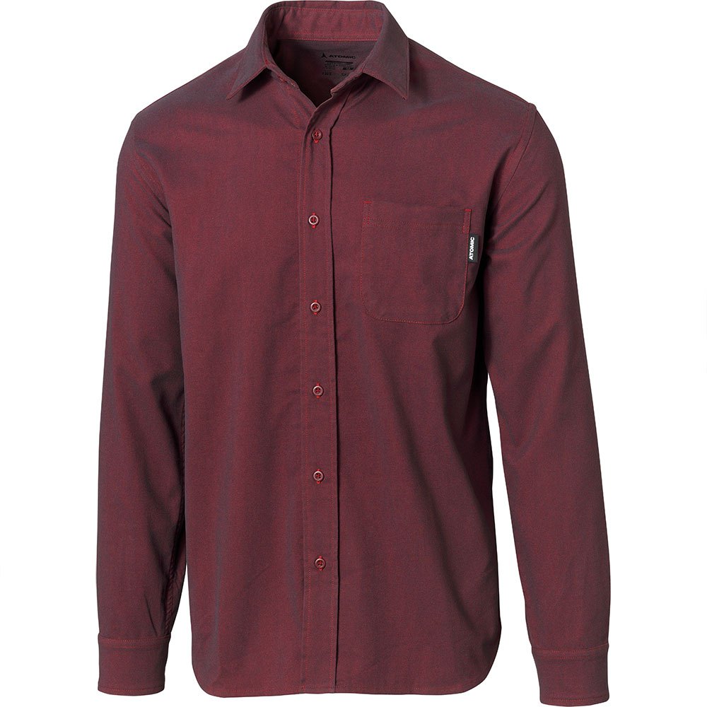 Atomic Flannel Long Sleeve Shirt Rot M Mann von Atomic
