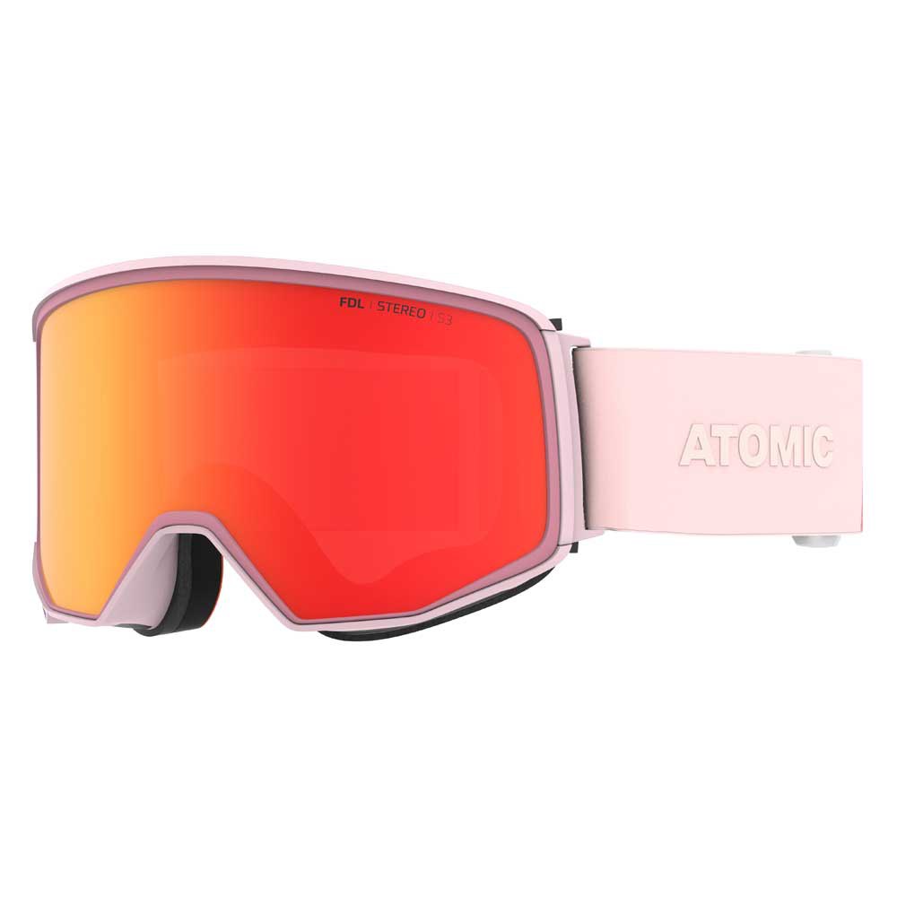 Atomic Four Q Stereo Ski Goggles Rosa Red Stereo/CAT3 von Atomic