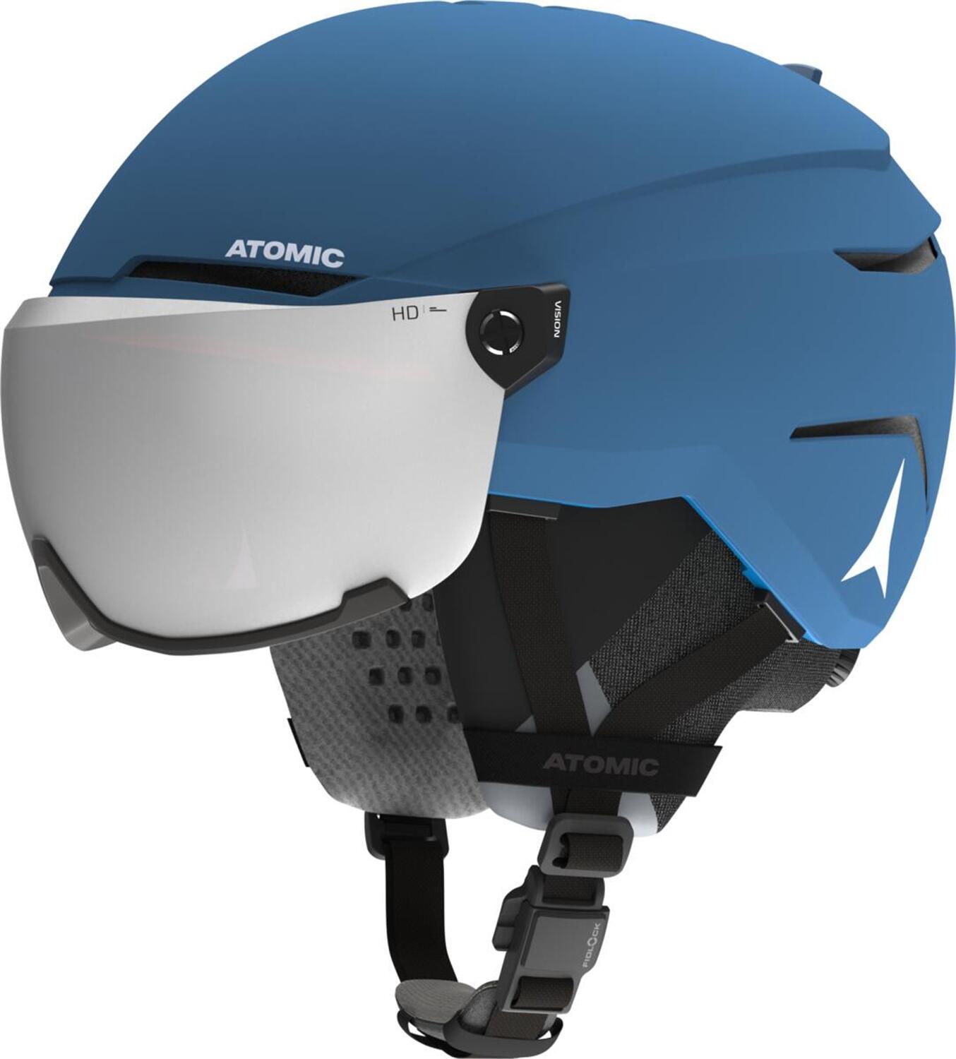 Atomic Savor Amid Visor HD Visier Skihelm (51-55 cm, blue) von Atomic