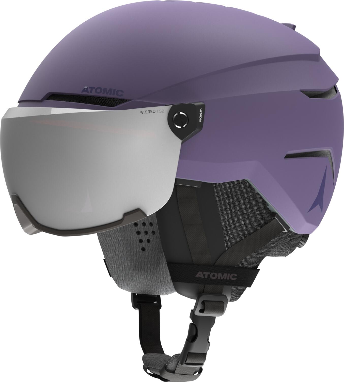 Atomic Savor Stereo Visor Visier Skihelm (55-59 cm, light purple) von Atomic