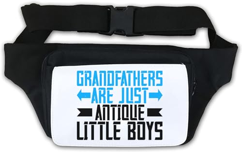 Grandfathers are just Antique Little Boys Slogan Bauchtasche, Weiß, weiß, Einheitsgröße von Atspauda
