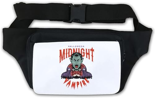 Gruselige Halloween Midnight Vampire Nacht-Art Hüfttasche Bauchtasche weiß, weiß, Einheitsgröße von Atspauda