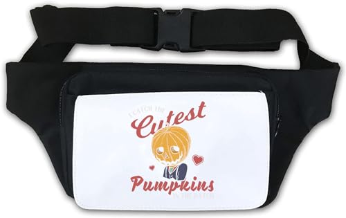I Catch The Cutest Pumpkins Funny Halloween Art Hüfttasche Bauchtasche Weiß, weiß, Einheitsgröße von Atspauda