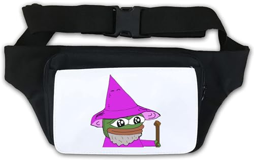 Pepe The Wizard Meme Art Hüfttasche, Bauchtasche, Weiß, weiß, Einheitsgröße von Atspauda
