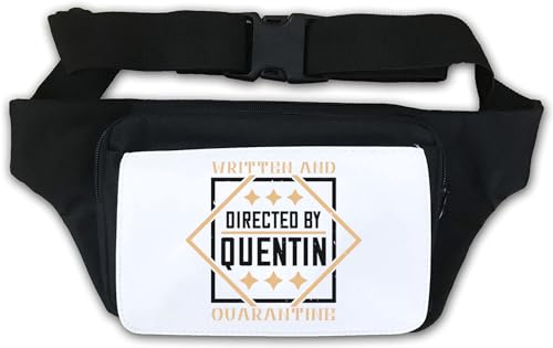 Quentin Quarantin Hüfttasche mit lustigem Slogan, Weiß, weiß, Einheitsgröße von Atspauda