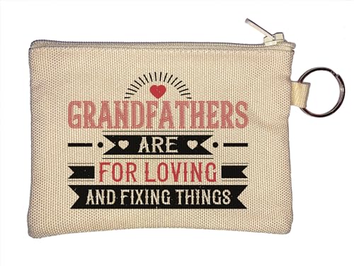 Schlüsselanhänger mit Aufschrift "Grandfathers are for Loving and Fixing Things Loving Slogan", Beige, beige, Einheitsgröße von Atspauda