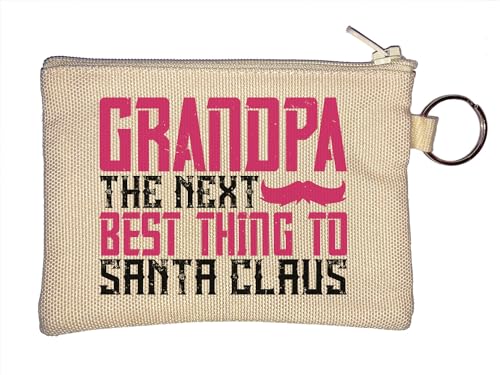 Schlüsselanhänger mit Aufschrift "Grandpa The Next Best Thing to Santa Claus", Beige, beige, Einheitsgröße von Atspauda