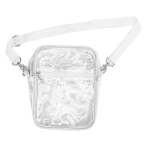 Atyhao Klare Reisetasche, Transparente Tasche, Atmungsaktives Netzband, Transparentes PVC, Wasserdicht, für Reisen mit Mädchen (Weiß) von Atyhao