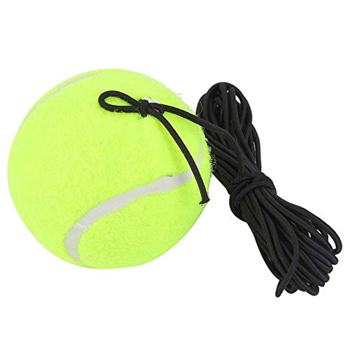 Tennis Trainingsball, Tennisball Tennis Anfänger Trainingsball mit 4M Gummiband aus elastischem Gummi Tennisball Einzelübungs-Trainer Tennisball für Einzelübungen von Akozon