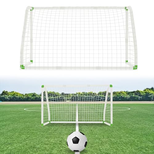 Aufun Fußballtore aus PVC 2.45m x 1.55 m, Garten Handballtor mit Torwand und Netz, Trainings Fußballnetz Perfektes Tor bei jedem Wetter, Geeignet für Kinder, Jugendliche und Erwachsene von AufuN