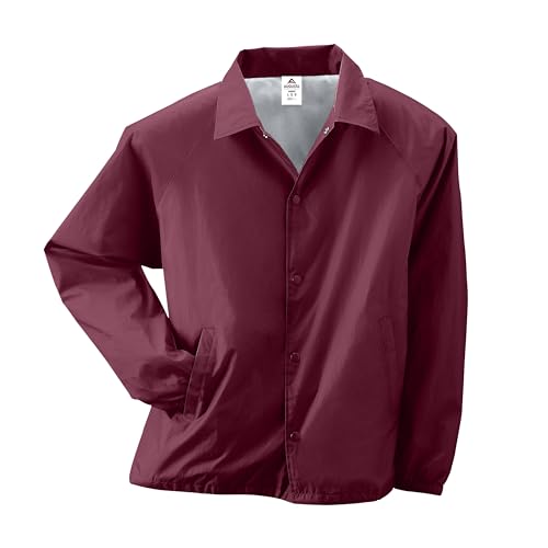 Augusta Sportswear Unisex Nylon Coach Jacke/liniert Medium kastanienbraun von Augusta Sportswear