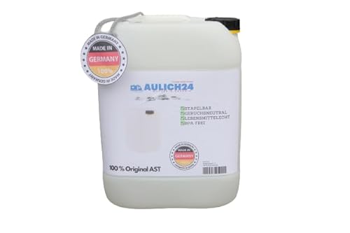 Aulich24 Getränke- und Wasserkanister | Lebensmittelecht BPA frei | Gastronomie Gewerbe Camping Wohnwagen | Robuste Qualität aus DE weiß (5 Liter) von Aulich24