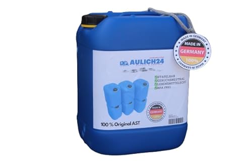 Aulich24 Original AST Getränke- und Wasserkanister | Größen und Farbauswahl | Lebensmittelecht BPA frei | Robuste Qualität aus DE (10 Liter, blau) von Aulich24