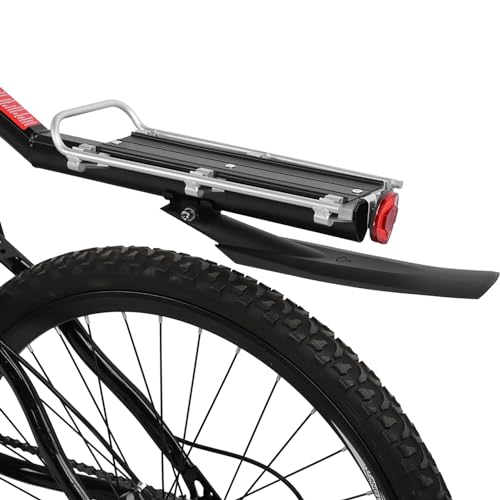 Schnell Zerlegbarer Fahrrad-Heckträger mit Verstellbarer Ablage und Pfosten, Fahrrad-Gepäckträger für Fahrräder, Hinterer Schutzblech für Sattelstütze von Ausla