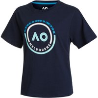 Australian Open AO Round Logo T-Shirt Damen in dunkelblau, Größe: S von Australian Open