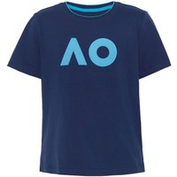 Australian Open AO Stack Print Core Logo T-Shirt Mädchen in dunkelblau, Größe: 140 von Australian Open