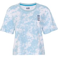 Australian Open AO Tie Dye Cropped T-Shirt Damen in hellblau, Größe: XL von Australian Open