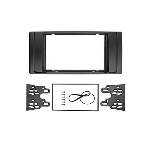 AutOcean Doppel-DIN-Radioblende für BMW 5er E53 E39 CD DVD GPS Stereo Panel Dash Mount Trim Kit Interface Blendenrahmen von AutOcean