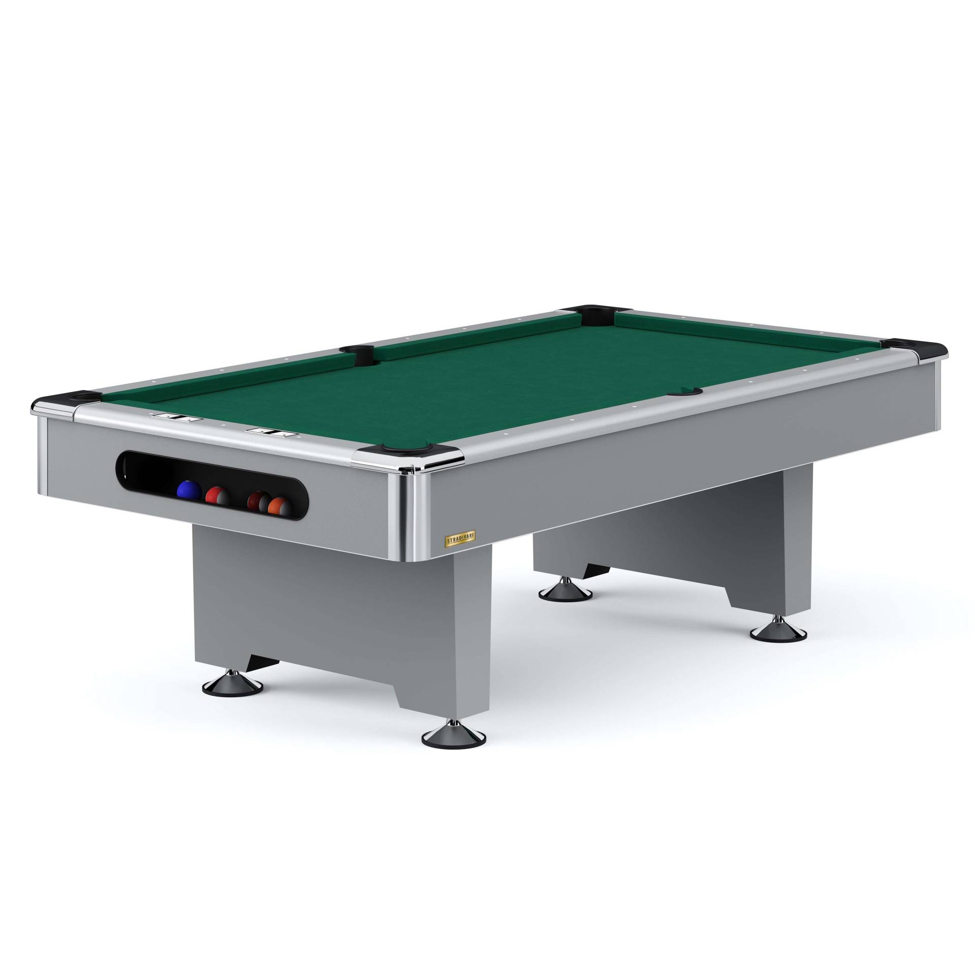 Automaten Hoffmann Billardtisch "Club Pro III" Dekor Grau, Simonis 860, Yellow-Green, 7 ft (Spielfeld 198x99 cm) von Automaten Hoffmann