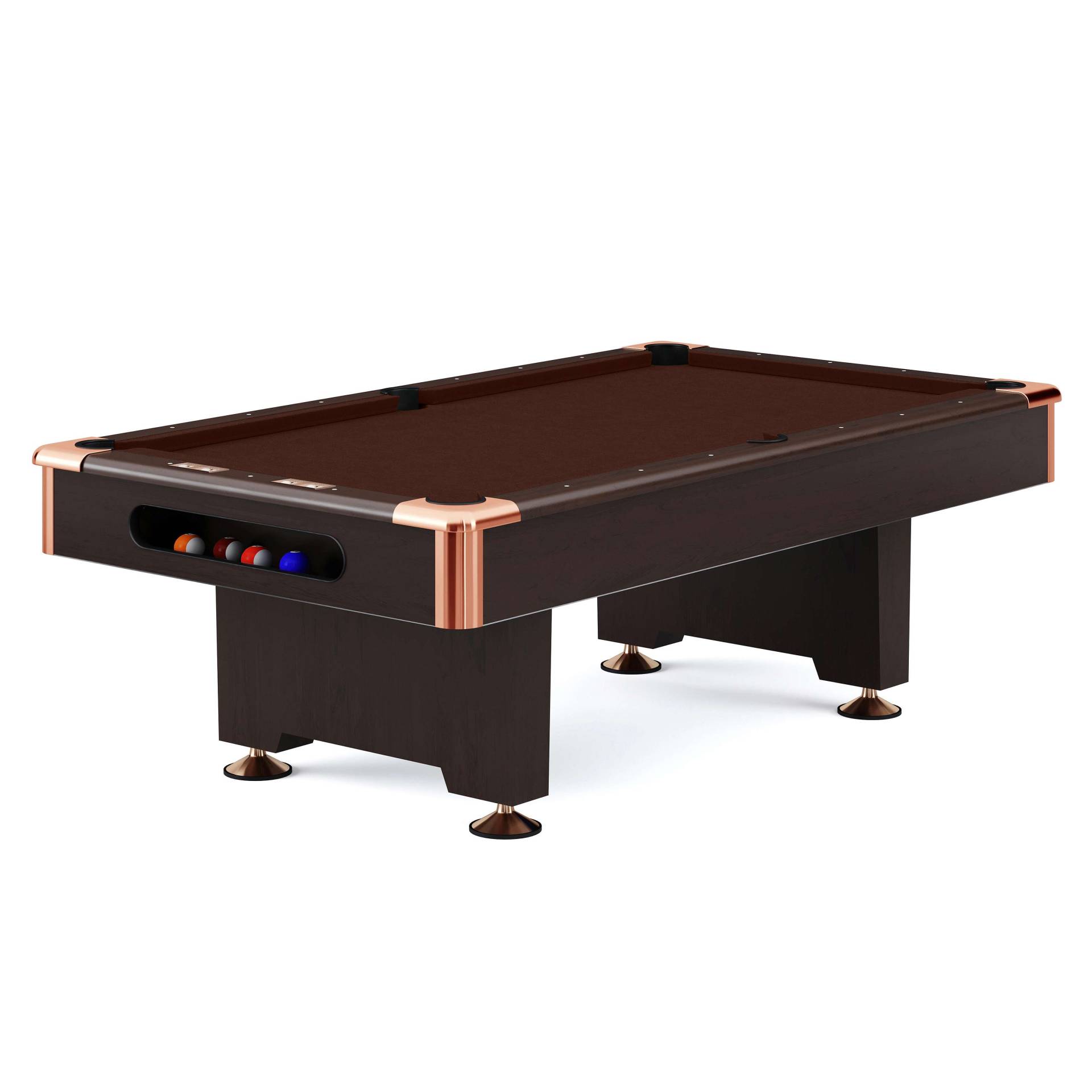 Automaten Hoffmann Billardtisch "Club Pro III" Dekor Nussbaum, Chocolate, Simonis 860, 7 ft (Spielfeld 198x99 cm) von Automaten Hoffmann
