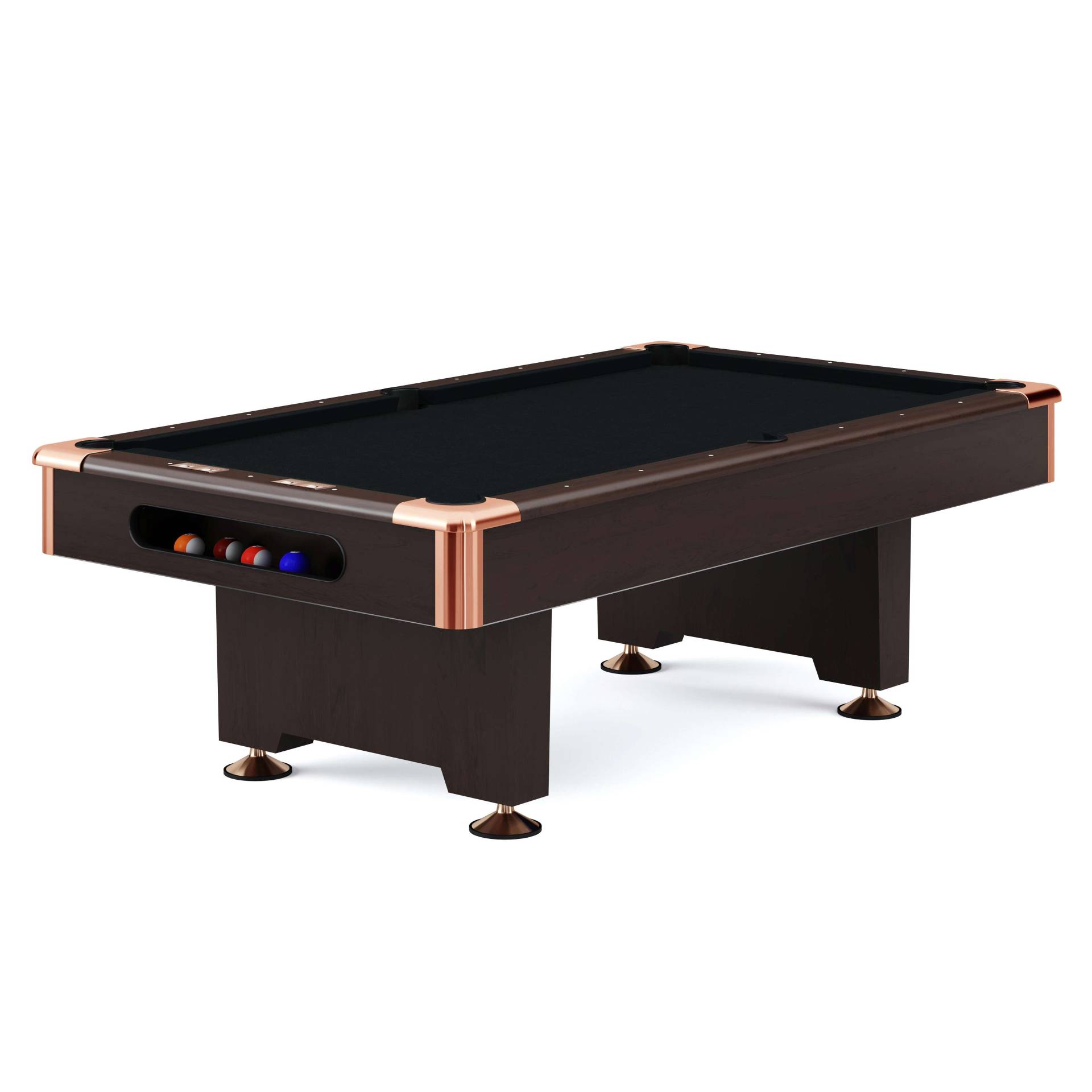 Automaten Hoffmann Billardtisch "Club Pro III" Dekor Nussbaum, Simonis 860, Black, 7 ft (Spielfeld 198x99 cm) von Automaten Hoffmann
