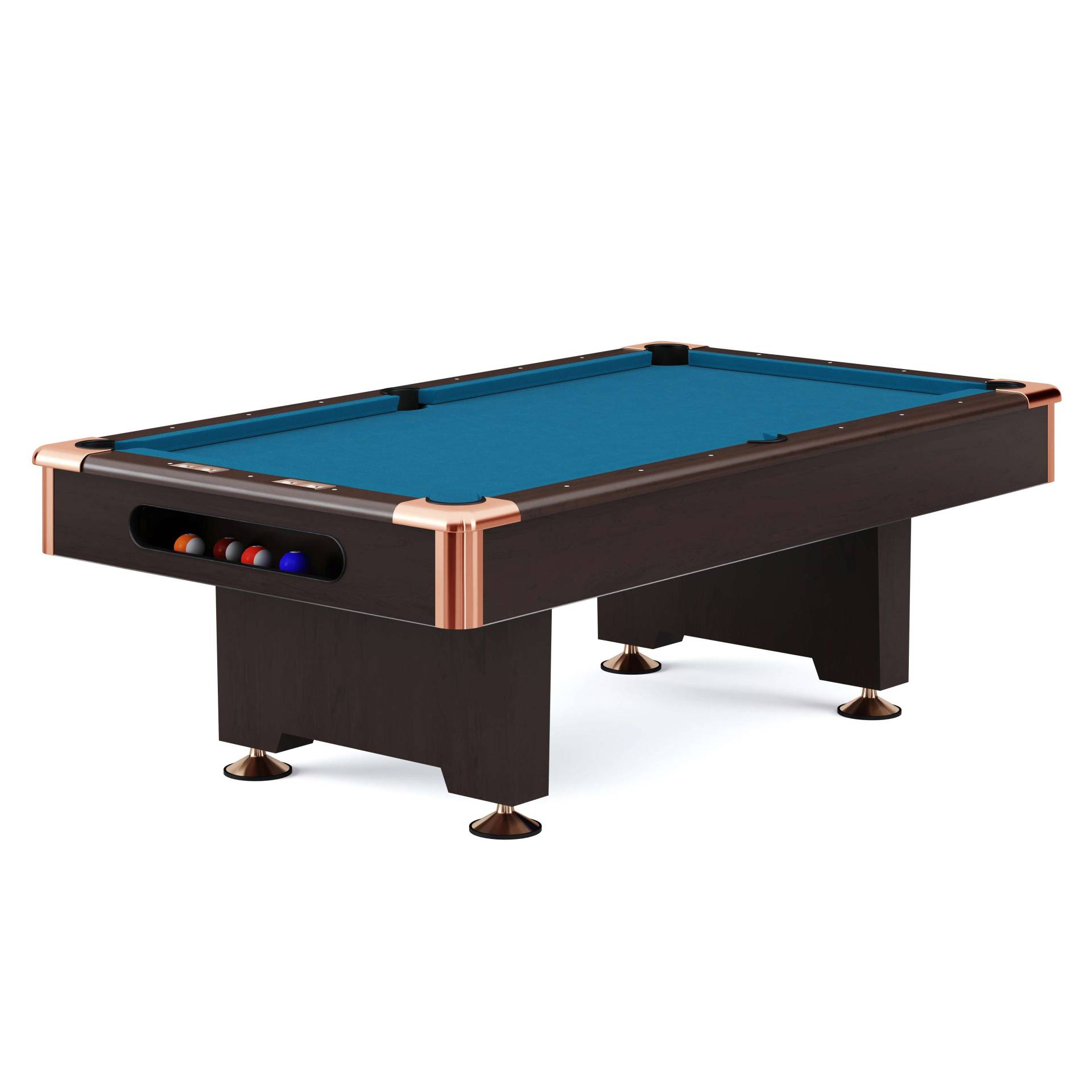 Automaten Hoffmann Billardtisch "Club Pro III" Dekor Nussbaum, Simonis 860, Tournament-Blue, 7 ft (Spielfeld 198x99 cm) von Automaten Hoffmann