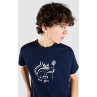 Autumn Headwear Happy Cat T-Shirt indigo blue von Autumn Headwear