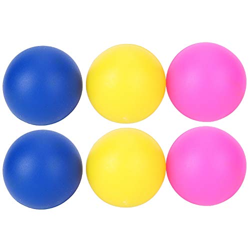 Autuncity PVC-Wasserball, langlebig, hochwertiger PVC-6-teiliger Wasserball-Ersatz für Kunst für Beach-Tennis-Bälle(Rot Gelb Blau) von Autuncity