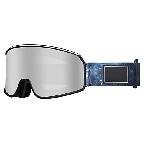 Avejjbaey Doppelschichtige Skibrille, großer Rahmen, Snowboardbrille, UV-Schutz, Anti-Beschlag-Schneebrille für Outdoor-Sport, doppellagige Skibrille, Anti-Beschlag-Skibrille, Snowboardbrille für von Avejjbaey