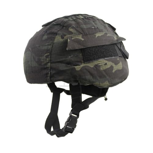 Stoff-Helmüberzug, Airsoft-Helmüberzug ohne Helm für schnellen Helm, taktisch Helmüberzug mit Rücktasche für schnellen Helm von Avejjbaey