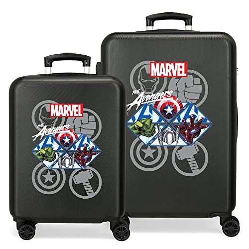 Avengers Heroes Luggage- Kofferset, Jungen, Schwarz, Set Koffer von Avengers