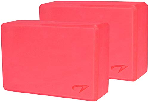 Avento Double Yoga-Block, Pink, One Size von Avento