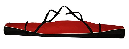 Aves-24 SKITASCHE Skisack 150 160 170 180 und 190 cm für Ski mit Stöcke mit/ohne Skischuhtasche reißfeste Skibag (160cm, ROT ohne Schuhtasche) von Aves-24