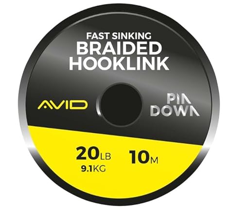 Avid Carp Pindown Braided Hooklink 20LB 10m von Avid Carp