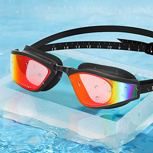 Schwimmbrille Polarisiert, Awroutdoor Swimming Goggles for Men Women, Schwimmbrille Antibeschlag Damen Herren Profi,Wasserbrille Erwachsene mit Dioptrien,Sehstärke Swim Glasses Klar UV-Schutz Anti-fog von Awroutdoor