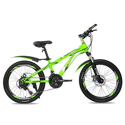 Axdwfd Kinderfahrräder 22 Zoll Mountainbike, High Carbon Stahl Mountainbike, Mit Verstellbaren Vordersitzen, 21-Gang (Color : C) von Axdwfd
