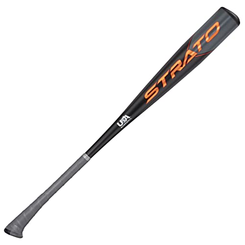 Axe Unisex, Teenager Bat 2023 Strato USA Baseballschläger, Schwarz/Grau/Orange, 28"/18oz von Axe