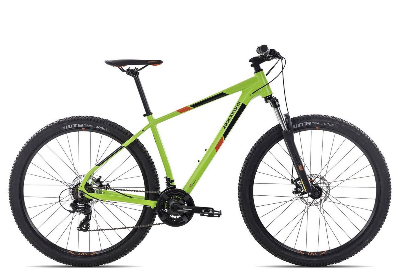Axess Mountainbike SANDEE, 21 Gang Shimano Tourney RD-TX800-7 Schaltwerk, Kettenschaltung, MTB-Hardtail grün von Axess