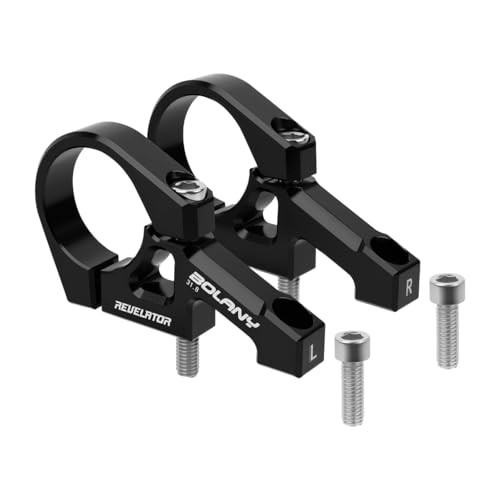 Aymzbd 1 Paar Mountainbike-Vorbau, Teile zur Installation am Fahrradlenker mit 31,8 mm Klemme, Schwarz von Aymzbd
