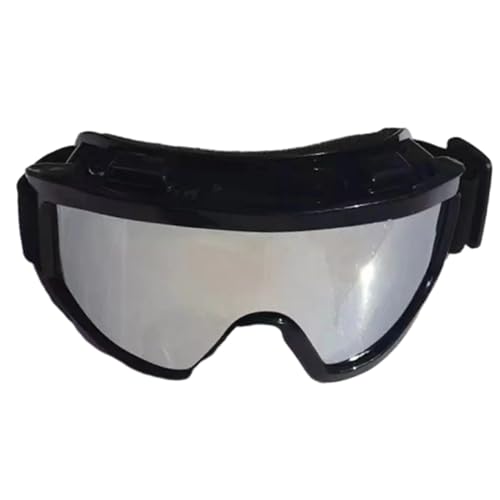 Aymzbd Skibrille, Schutzbrille Zum Skifahren, Augenschutz, Sonnenbrille, Snowboardbrille für Den Wintersport, Snowboardfahren, BlackFrameSilverLens von Aymzbd