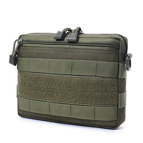 Azarxis Molle EDC Beutel Tasche, Multifunktional Hüfttaschen, Militär Gürteltasche Kompakt und Leicht (Grün) von Azarxis