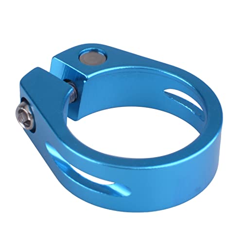 Azarxis Sattelklemme 28,6mm 31,8mm 34,9mm, Fahrrad Schnellspanner Sattelstützenklemme Sattelstütze für Fahrrad (02 Blau - ohne Schnellspanner, 34,9mm) von Azarxis
