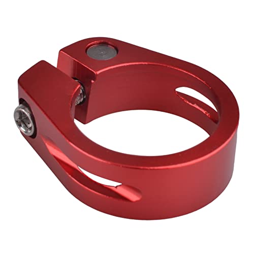 Azarxis Sattelklemme 28,6mm 31,8mm 34,9mm, Fahrrad Schnellspanner Sattelstützenklemme Sattelstütze für Fahrrad (Rot, 31,8mm) von Azarxis