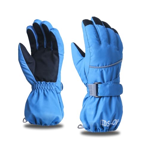 Winddichte Verdickt Handschuhe für Laufen Skifahren Wandern Snowboard Azarxis Skihandschuhe für Kinder Warme Winterhandschuhe 