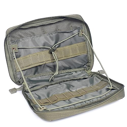 Azarxis Taktische Hüfttaschen, Militär Gürteltasche, Multifunktional Bauchtasche, Molle Tasche Beutel für Camping Wandern (Armeegrün) von Azarxis