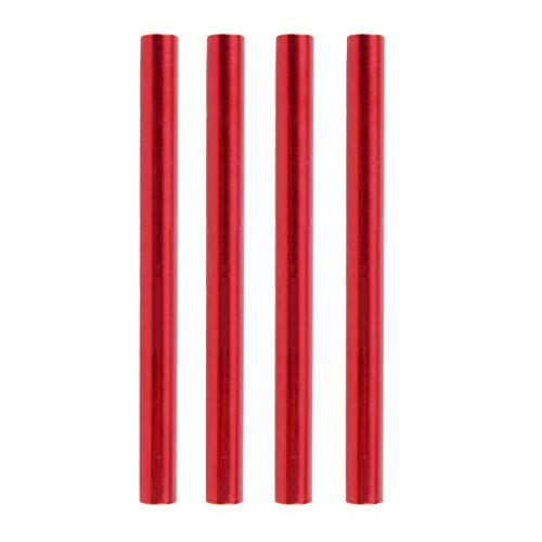 Azarxis Zeltstange Reparatur Set, Durchmesser 7.9-8.5mm Alu Zeltgestänge Reparaturset (Rot - 4 Stück) von Azarxis