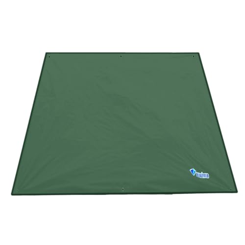 Azarxis wasserdichte Zeltplane,Tarp für Hängematte, Zeltteppich Vorzeltteppich Vorzeltboden für Ourdoor Camping Sandstrand (Grün, L - 2.4x2.2m) von Azarxis