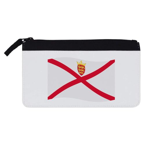 Azeeda Federmäppchen "Jersey Flag" (PC00048913), weiß, 21cm x 12cm, Bleistift 21 x 12 von Azeeda
