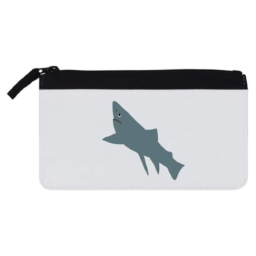 Federmäppchen "A Shark" (PC00046246), weiß, 21cm x 12cm, Bleistift 21 x 12 von Azeeda